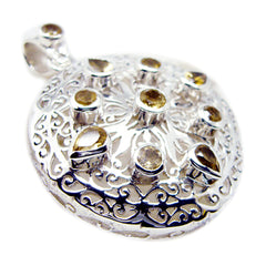 Julia Yellow Victorian Statement Pendant