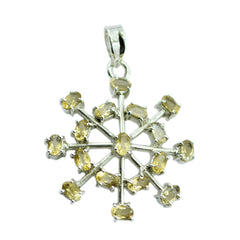 Clara Yellow Eternity Eye-catching Pendant Citrine Yellow Yellow