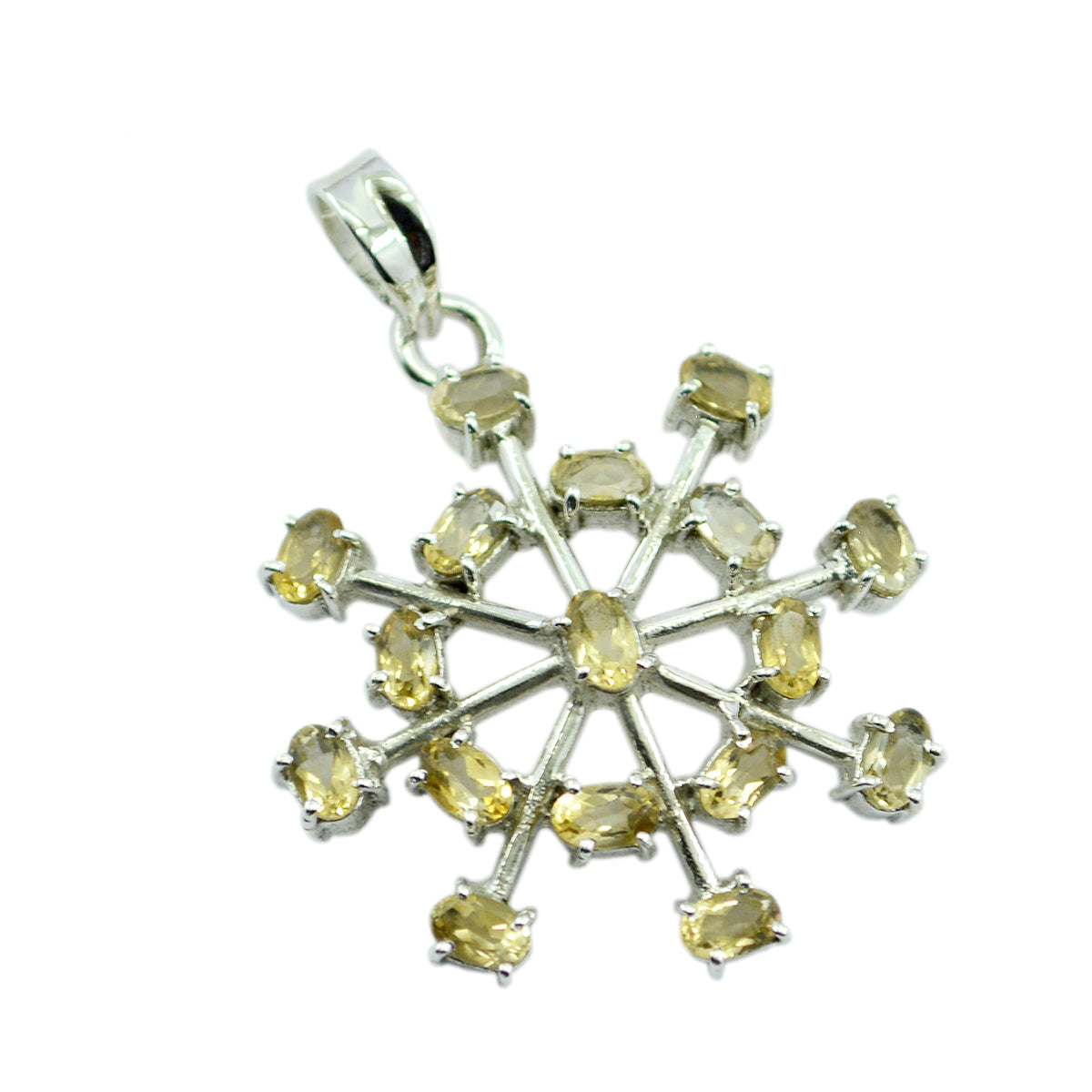 Clara Yellow Eternity Eye-catching Pendant