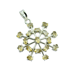 Clara Yellow Eternity Eye-catching Pendant