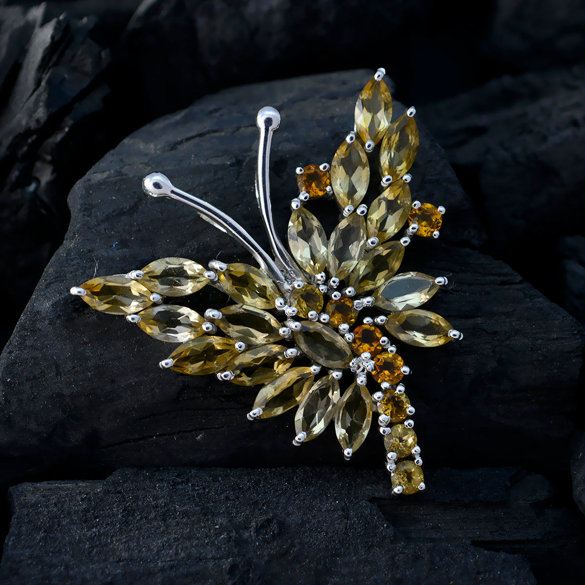 Laura Yellow Feminine Statement Pendant