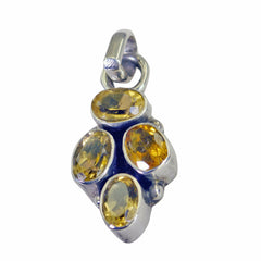Alejandra Yellow Graceful Featherlight Pendant Citrine Yellow Yellow