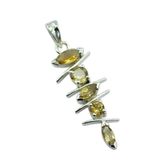 Bianca Yellow Armor Tiny Pendant Citrine Yellow Yellow