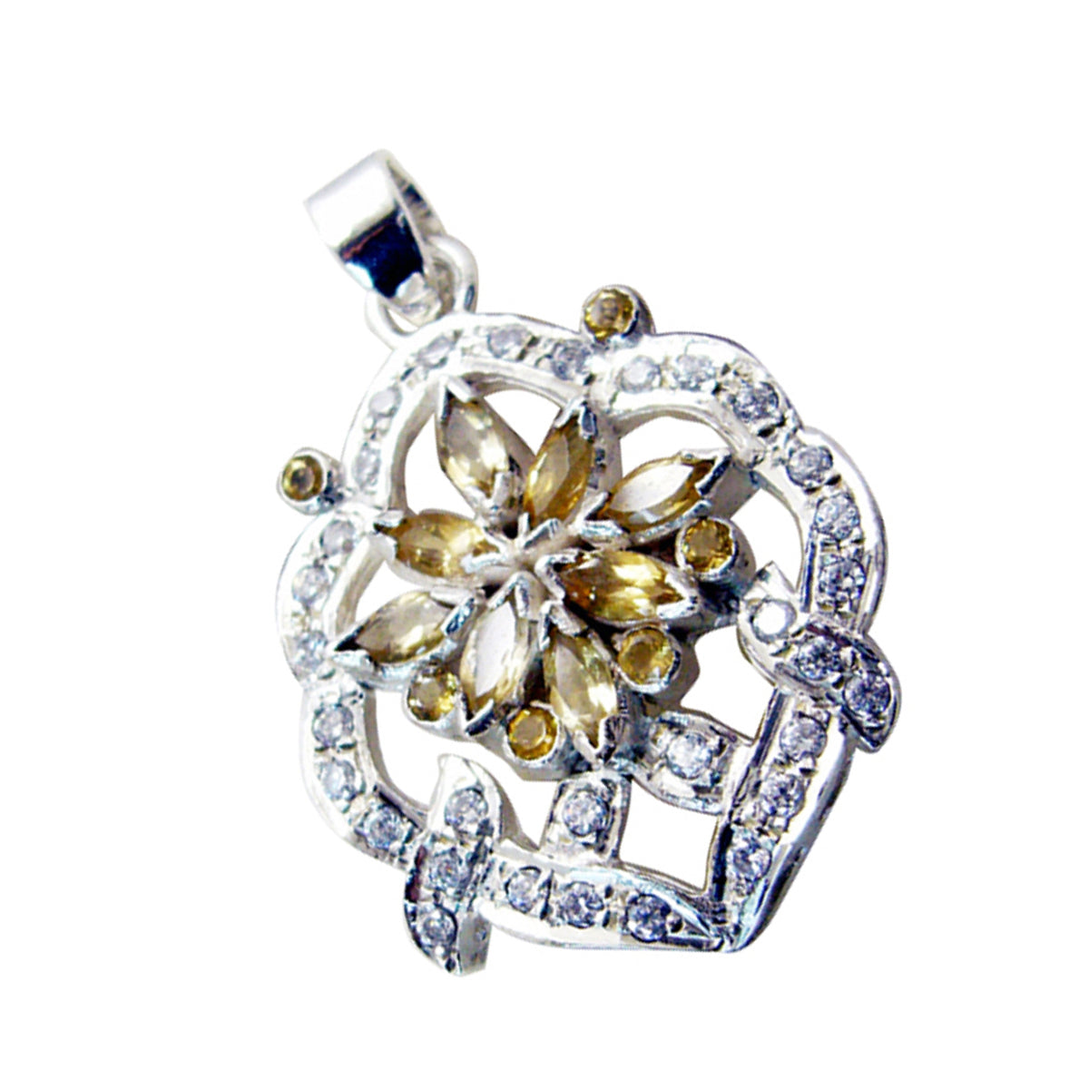 Kristine Yellow Signet Statement Pendant