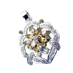 Kristine Yellow Signet Statement Pendant