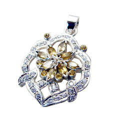 Kristine Yellow Signet Statement Pendant