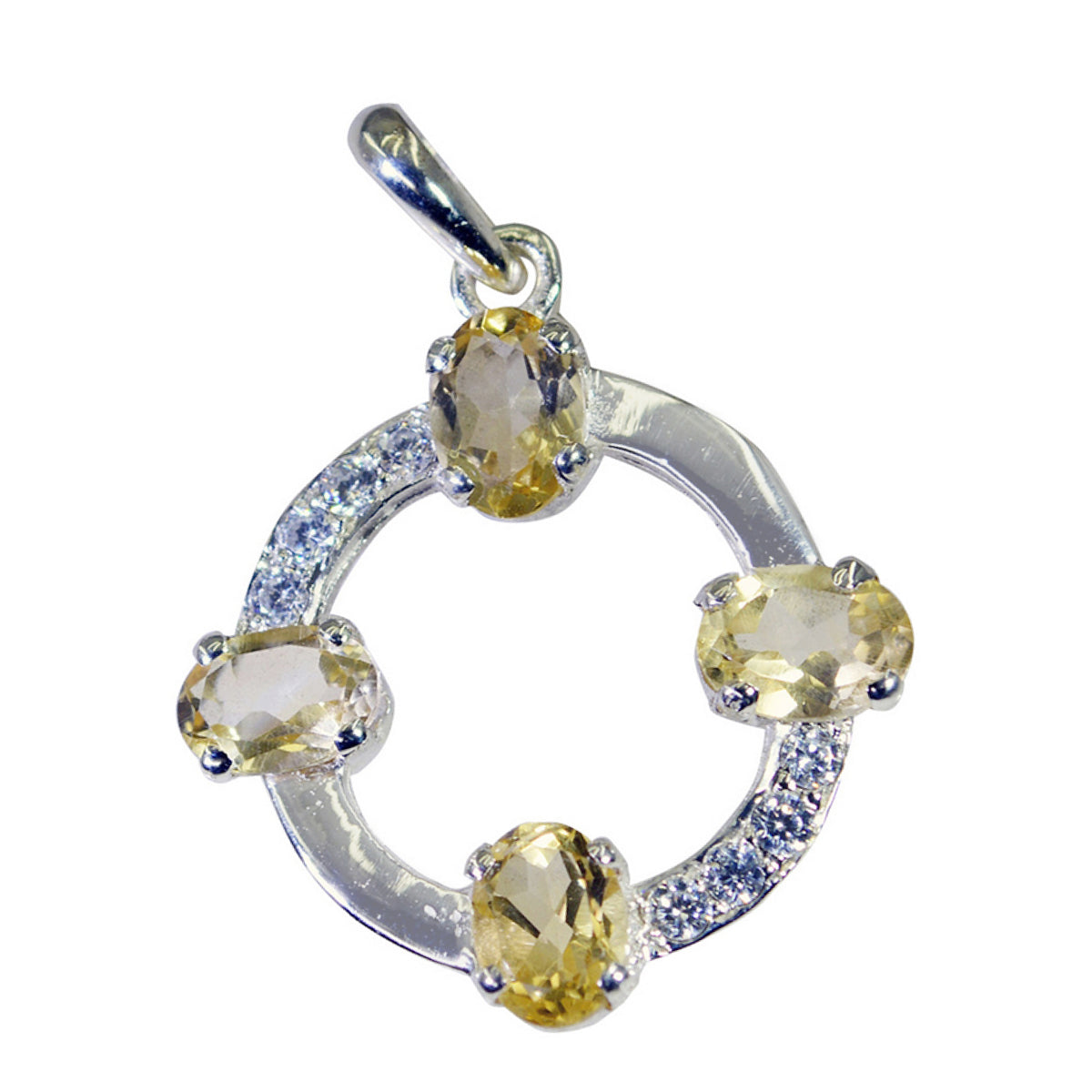 Aurora Yellow Heart Eye-catching Pendant Citrine Yellow Yellow
