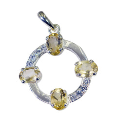 Aurora Yellow Heart Eye-catching Pendant Citrine Yellow Yellow