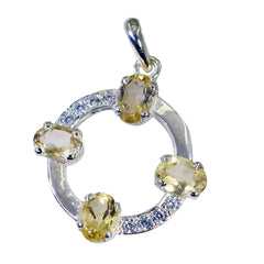 Aurora Yellow Heart Eye-catching Pendant