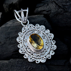 Mia Yellow Rope-Wire Statement Pendant