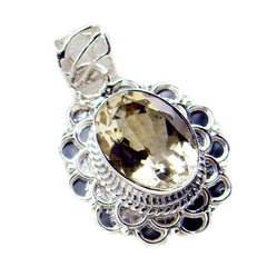 Natalie Yellow Rope-Wire Statement Pendant