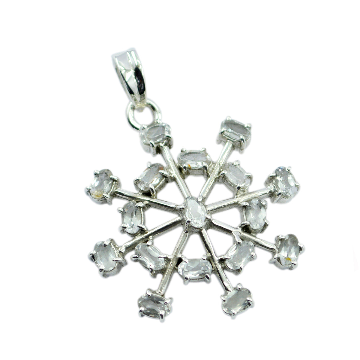 Constanza White Heart Eye-catching Pendant