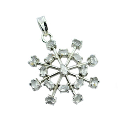 Constanza White Heart Eye-catching Pendant