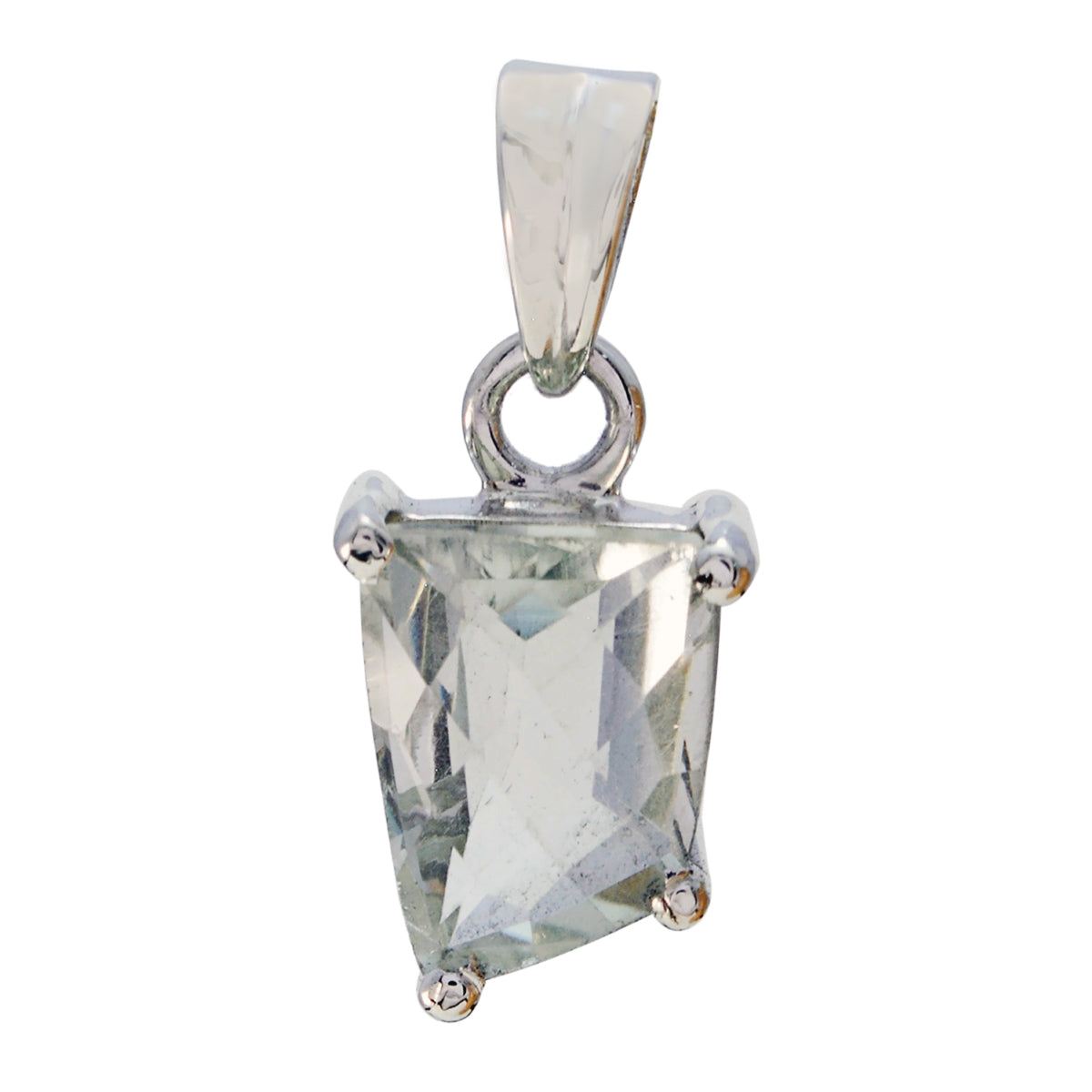 Bianca Light Green Luxurious Whisper-thin Pendant Green Amethyst Light Green Light Green