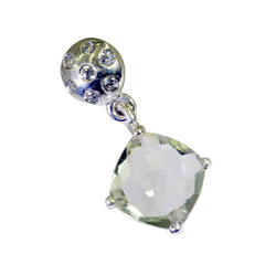 Yasmine Light Green Signet Tiny Pendant