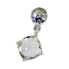 Yasmine Light Green Signet Tiny Pendant