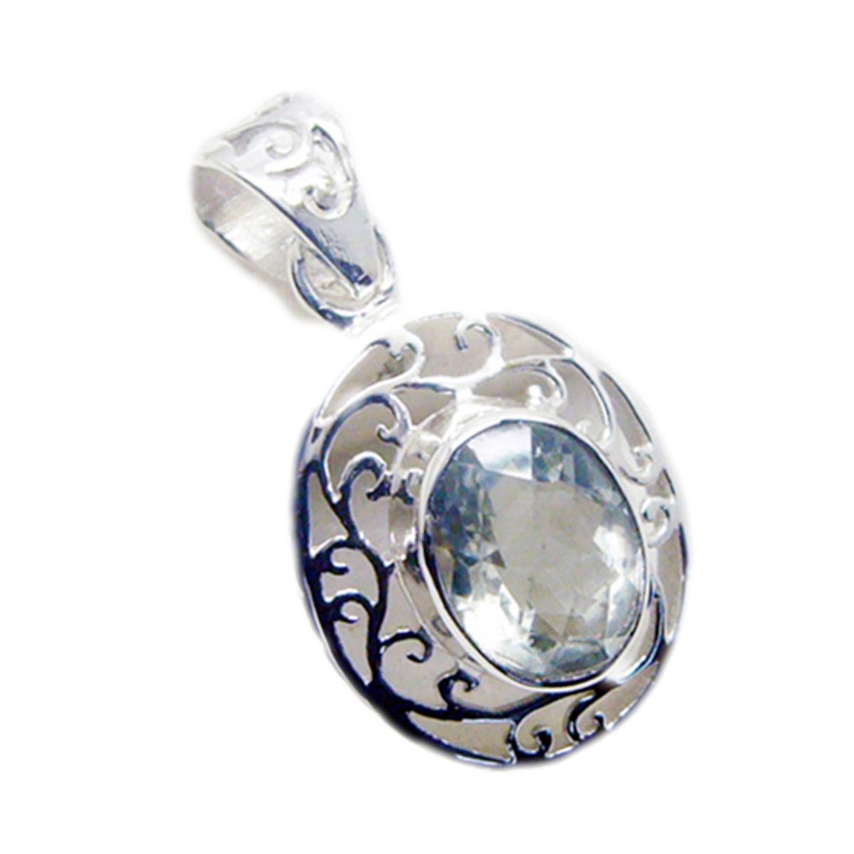 Sara Light Green antique Edgy Pendant