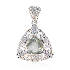 Camila Light Green Rope-Wire Eye-catching Pendant Green Amethyst Light Green Light Green