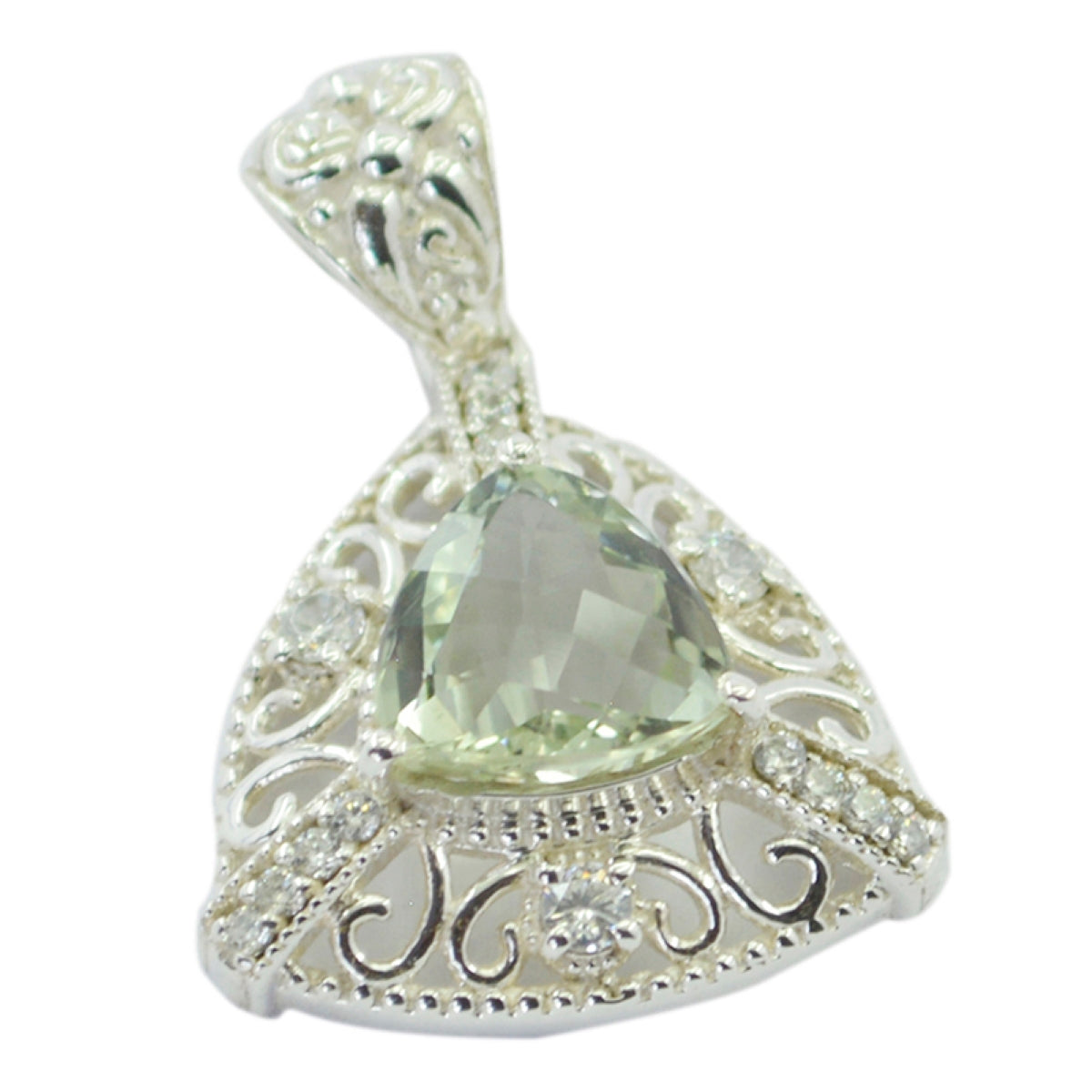 Camila Light Green Rope-Wire Eye-catching Pendant