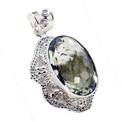 Sofia Light Green Rope-Wire Chunky Pendant