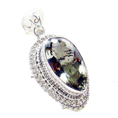Skylar Light Green Rope-Wire Chunky Pendant