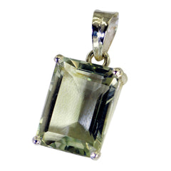 Rina Light Green Signet Elegant Pendant