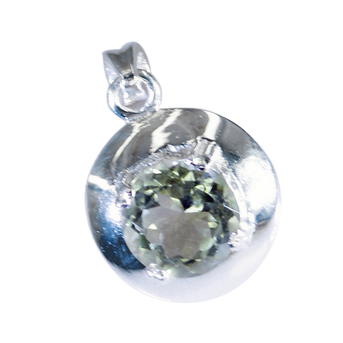 Camila Light Green Signet Featherlight Pendant