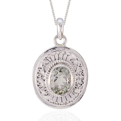 Julia Light Green Geometric Statement Pendant