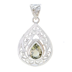 Layla Light Green Filigree Statement Pendant Green Amethyst Light Green Light Green