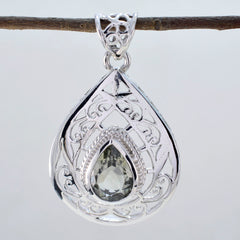 Layla Light Green Filigree Statement Pendant