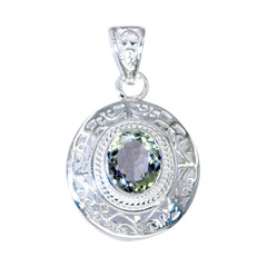 Sophia Light Green Vintage Featherlight Pendant Green Amethyst Light Green Light Green