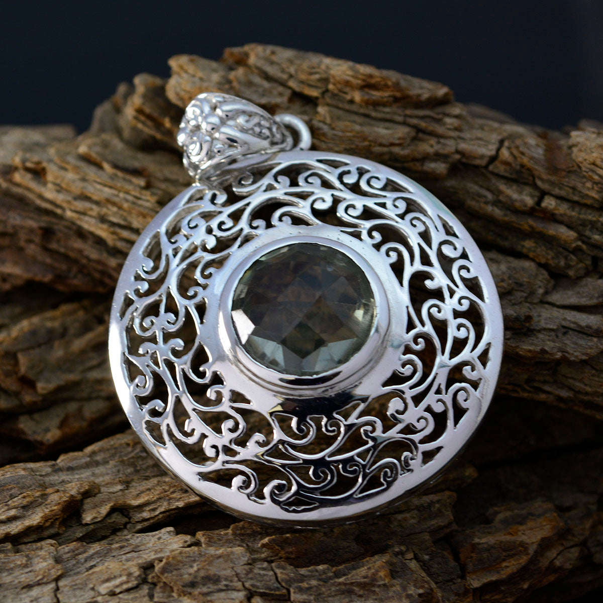 Lucia Light Green Victorian Statement Pendant