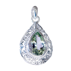 Amelia Light Green Geometric Essential Pendant Green Amethyst Light Green Light Green