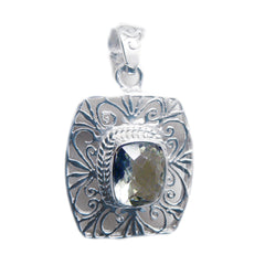 Charlotte Light Green Retro Edgy Pendant Green Amethyst Light Green Light Green