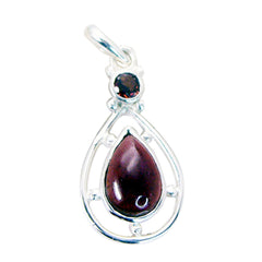 Greta Red Abstract Tiny Pendant Garnet Red Red
