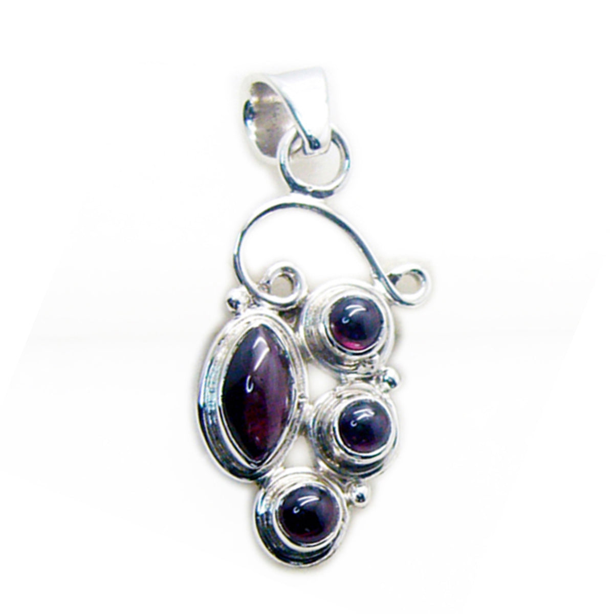 Lucy Red Modern Eye-catching Pendant Garnet Red Red