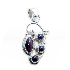 Lucy Red Modern Eye-catching Pendant Garnet Red Red