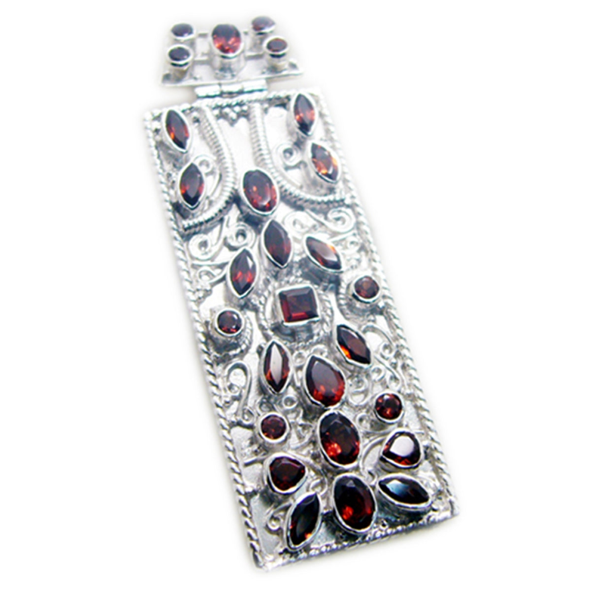 Ida Red Rope-Wire Chunky Pendant
