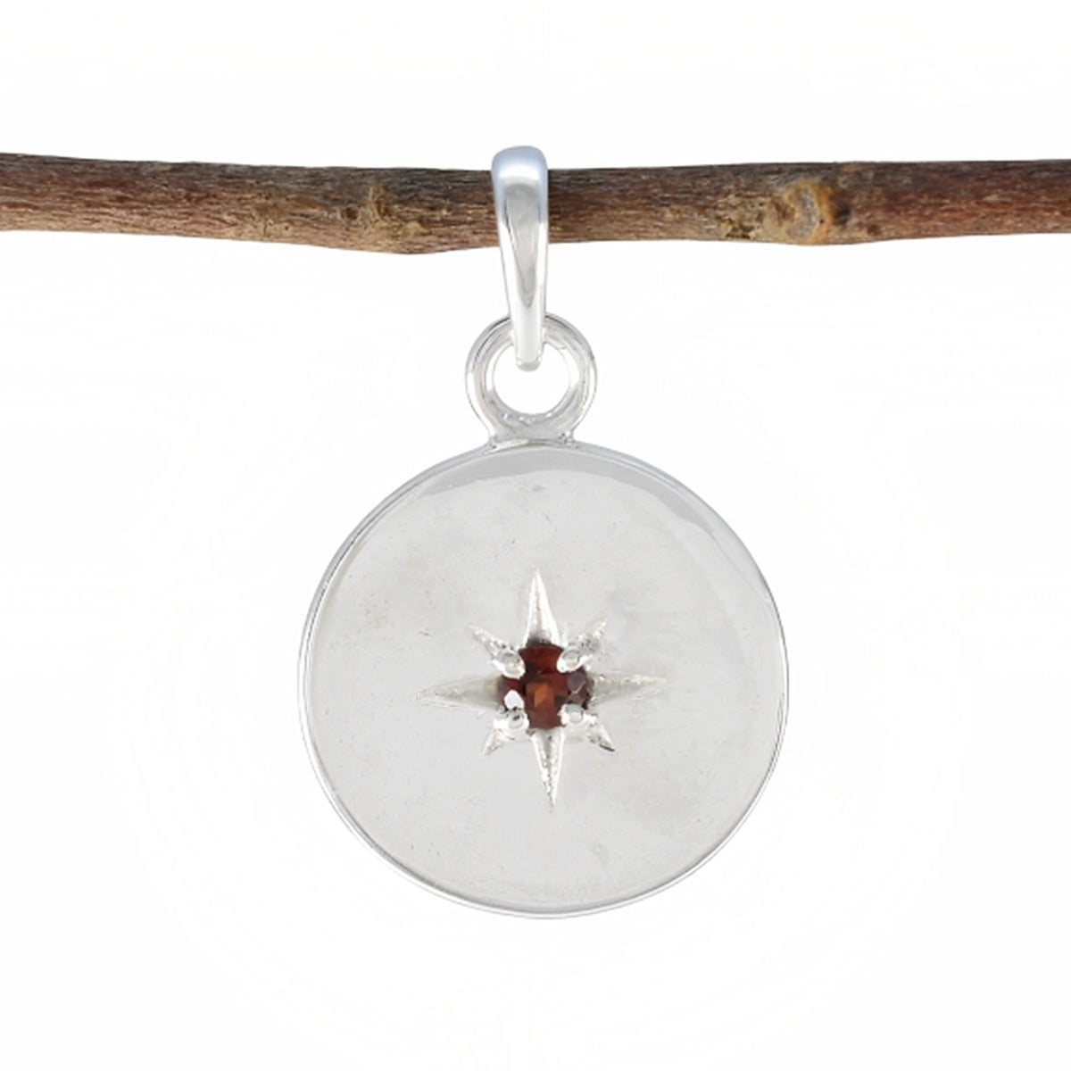 Amelia Red Cocktail Whisper-thin Pendant Garnet Red Red