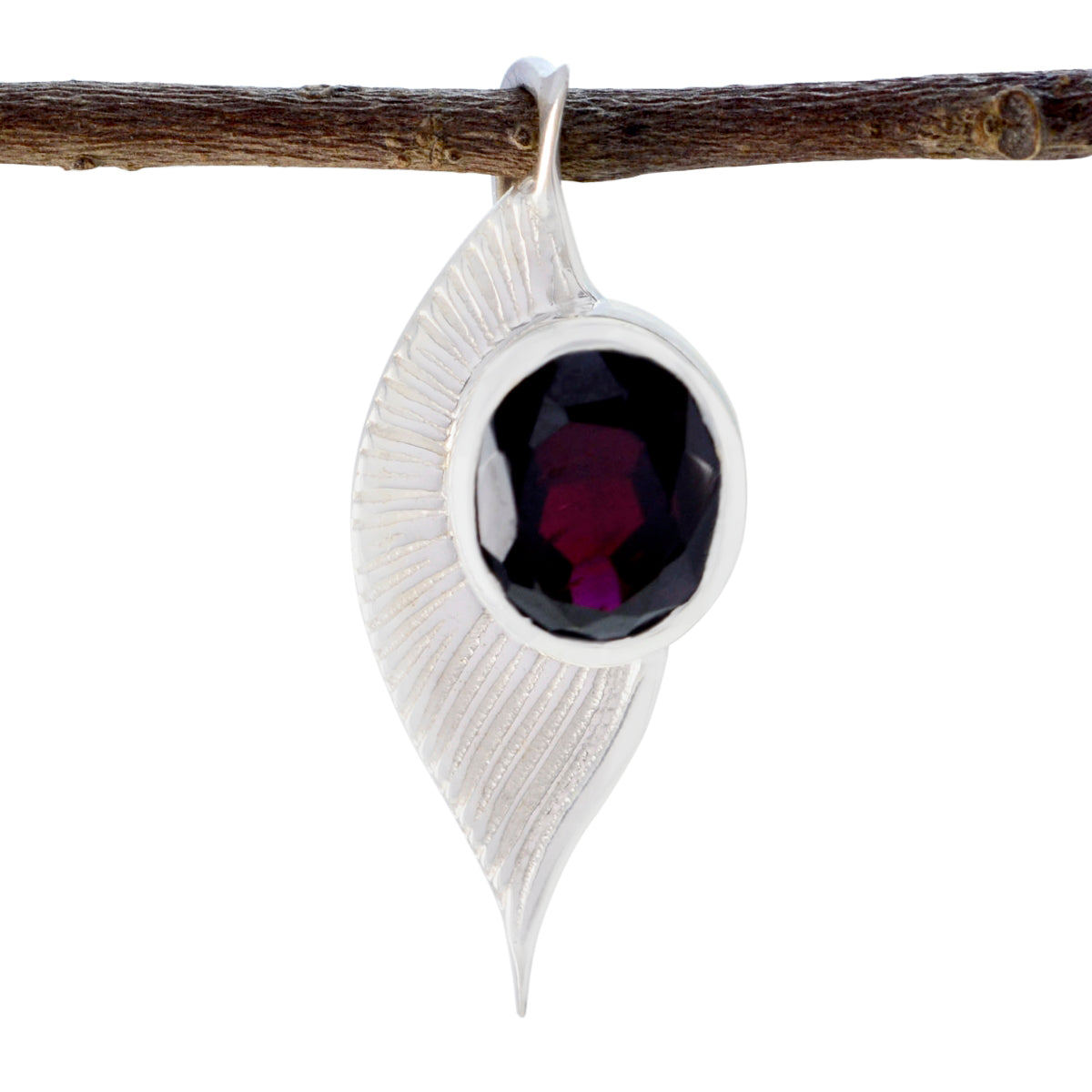 Ivy Red Bubble Dainty Pendant Garnet Red Red