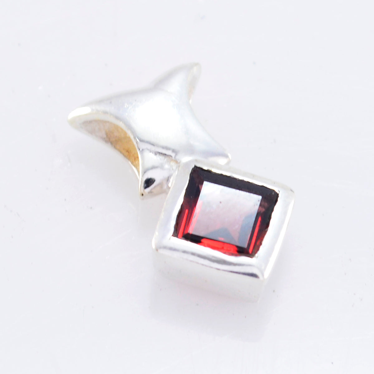 Wen Red Abstract Minimalist Pendant