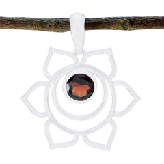 Harper Red Rope-Wire Delicate Pendant Garnet Red Red