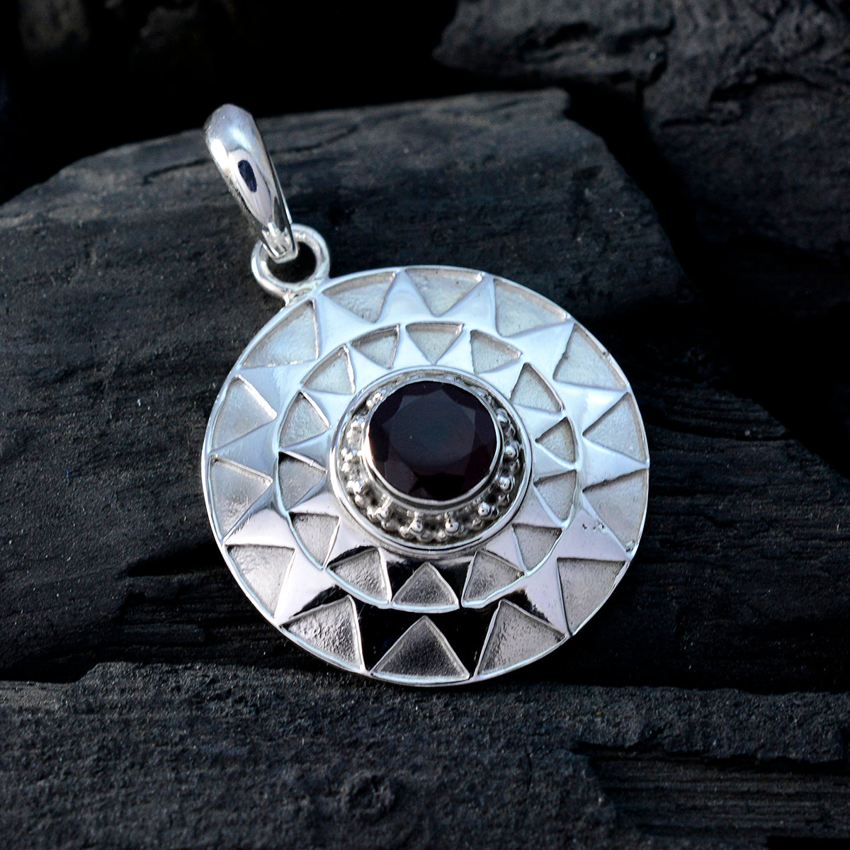 Olivia Red Victorian Featherlight Pendant