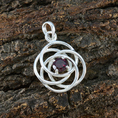 Savannah Red Art-Deco Dainty Pendant