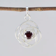 Savannah Red Art-Deco Dainty Pendant
