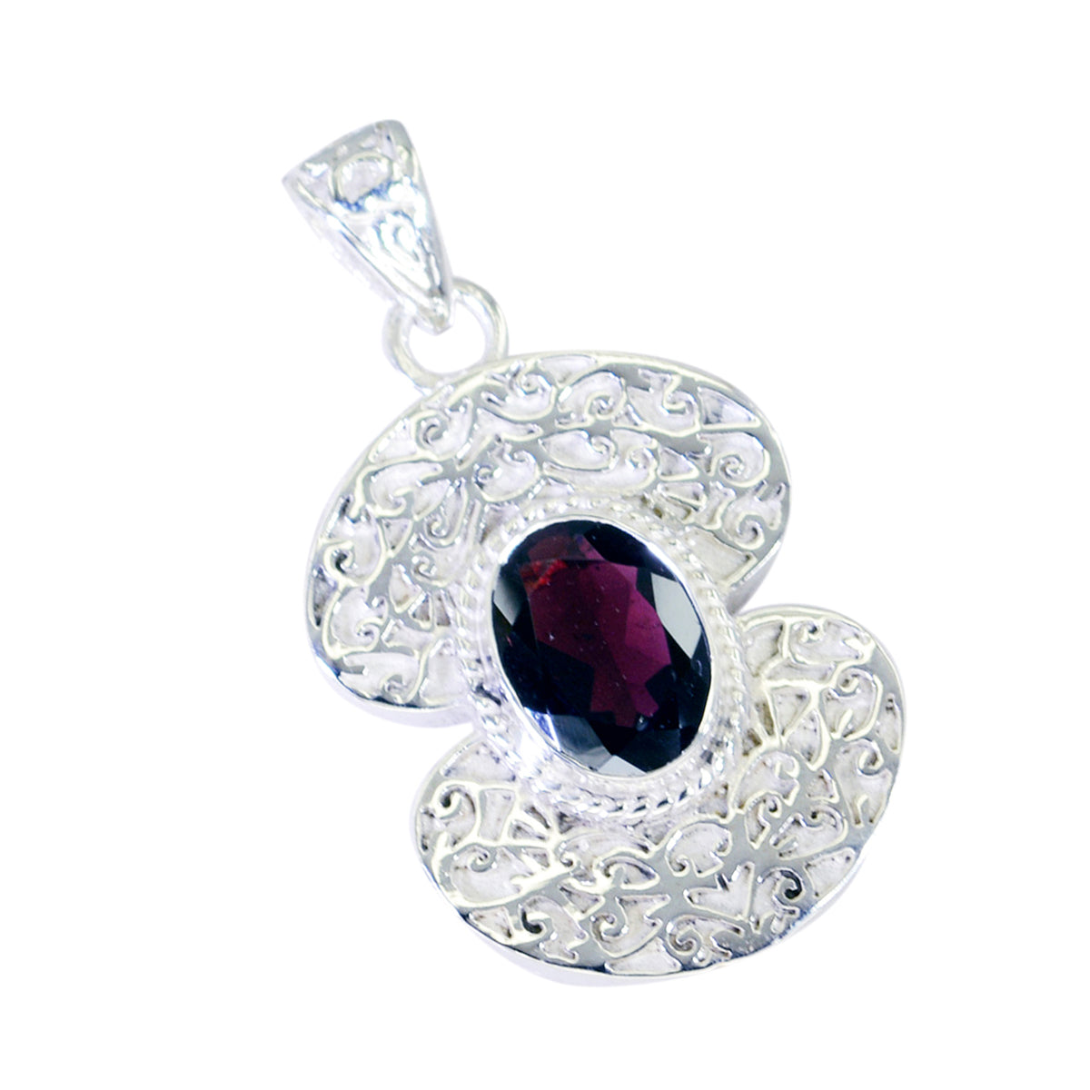 Valentina Red Filigree Edgy Pendant