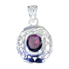 Elena Red antique Edgy Pendant Garnet Red Red