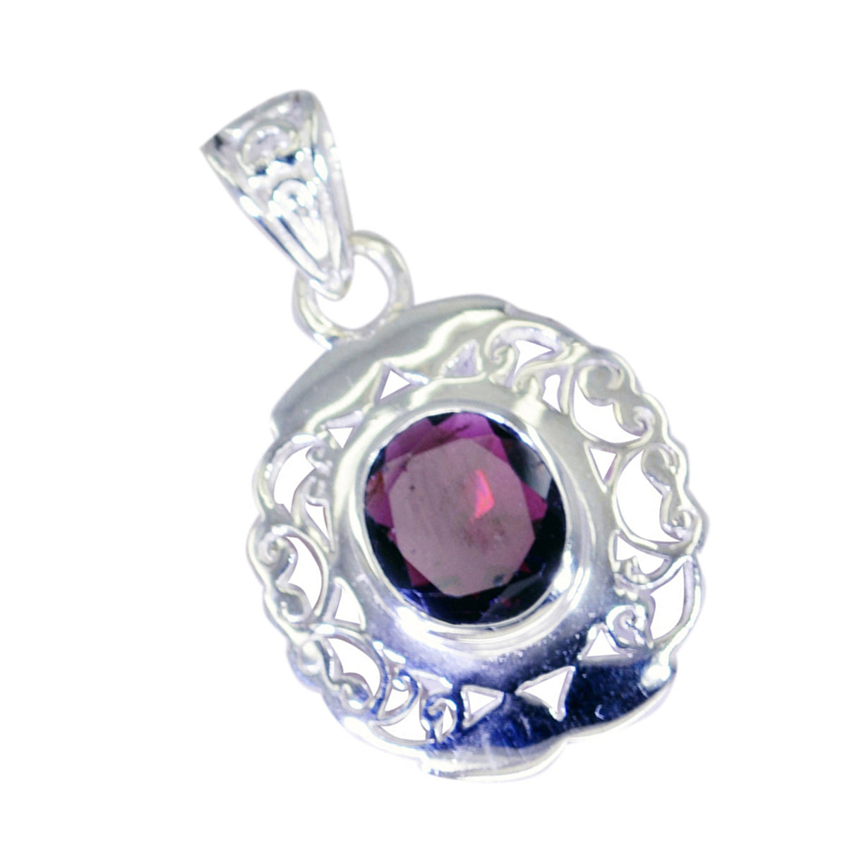 Elena Red antique Edgy Pendant
