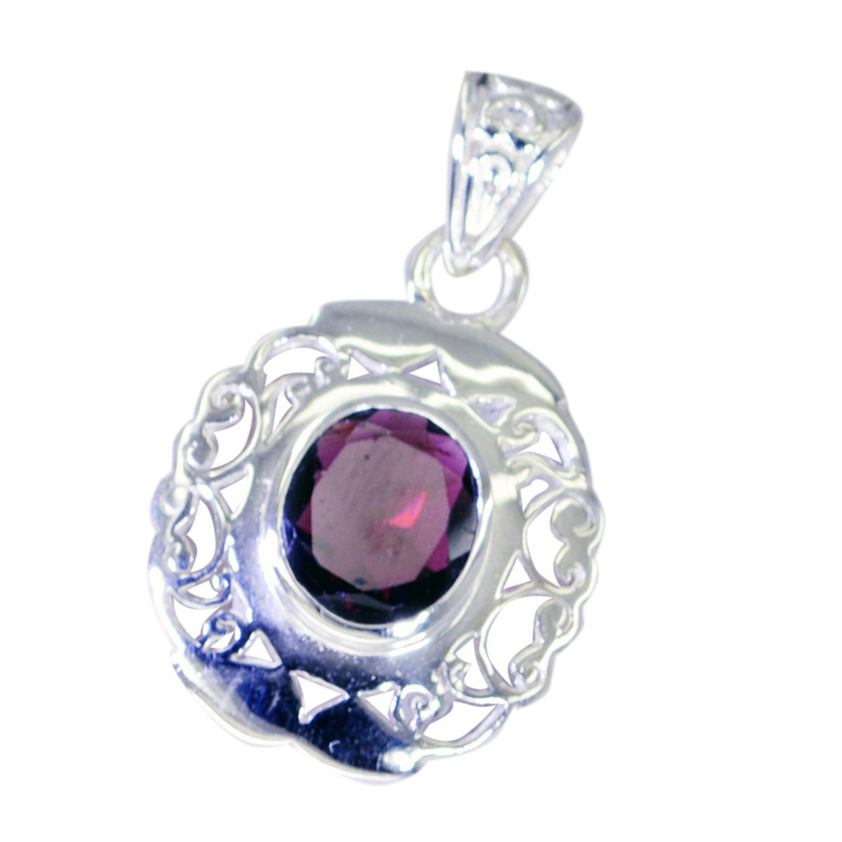 Elena Red antique Edgy Pendant