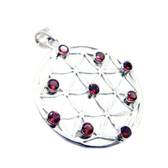 Freya Red Retro Statement Pendant
